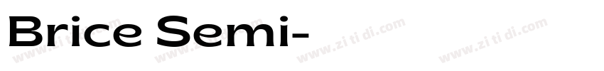 Brice Semi字体转换